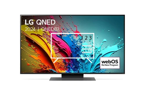 Organize channels in LG 55QNED87T3B