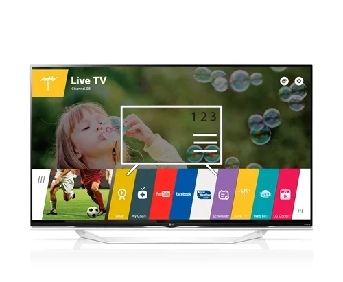 Organize channels in LG 55UF8577