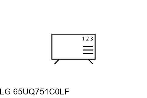 Organize channels in LG 65UQ751C0LF