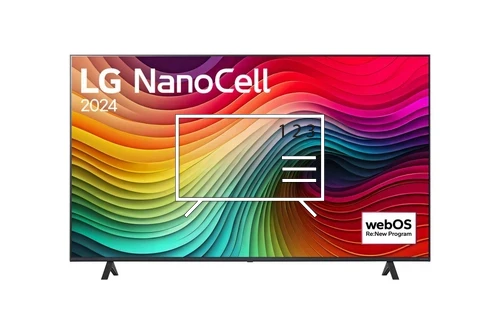 Organize channels in LG 75NANO82T3B