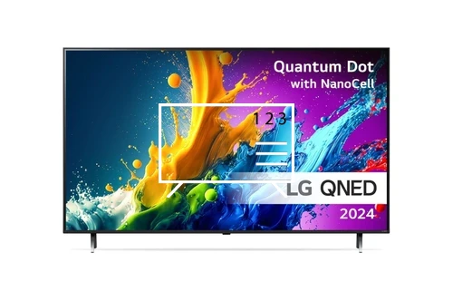 Organize channels in LG 75QNED80T6A