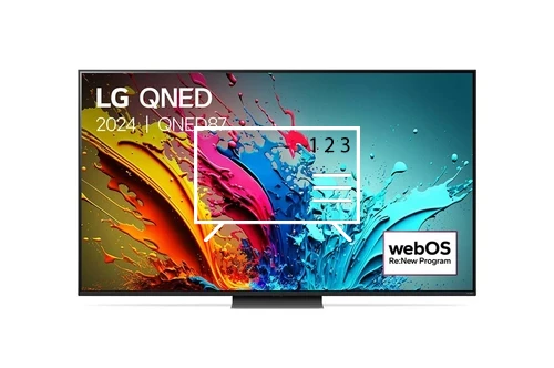 Organize channels in LG 75QNED87T6B