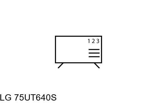 Organize channels in LG 75UT640S