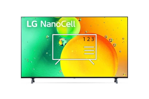 Trier les chaînes sur LG 86NANO75SQA