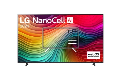 Ordenar canales en LG 86NANO81T3A