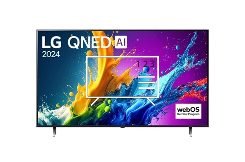 Trier les chaînes sur LG 86QNED80T3A