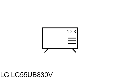 Ordenar canales en LG LG55UB830V
