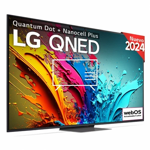 Organize channels in LG TV 55QNED87T6B (2024)
