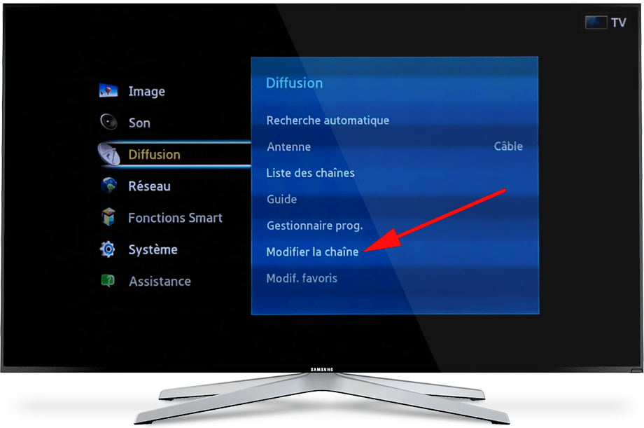 Liste des channels Samsung TV