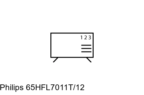 Organize channels in Philips 65HFL7011T/12