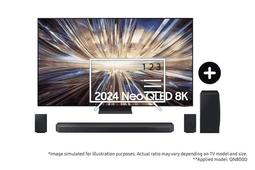 Organize channels in Samsung 2024 65” QN800D Neo QLED 8K TV and Q930D Q-Series Soundbar with Subwoofer and Rear Speakers