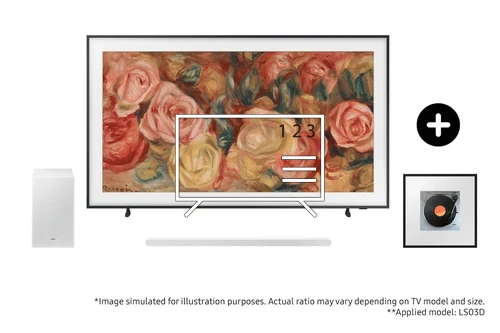 Organize channels in Samsung 2024 65" The Frame QLED 4K TV with S701D Ultra Slim Soundbar and Music Frame Wireless Smart Speaker