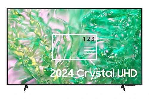 Organize channels in Samsung 2024 85” DU8070 Crystal UHD 4K HDR Smart TV
