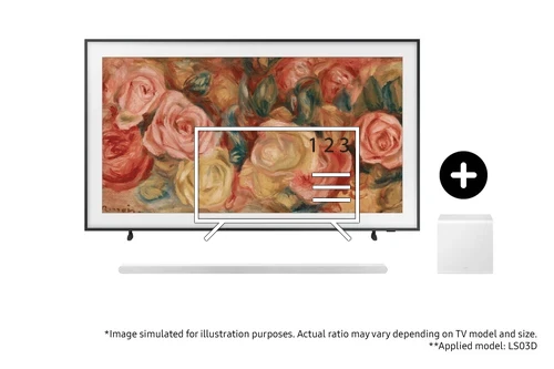 Organize channels in Samsung 2024 85 The Frame QLED 4K TV and S801D Ultra Slim Soundbar with Subwoofer