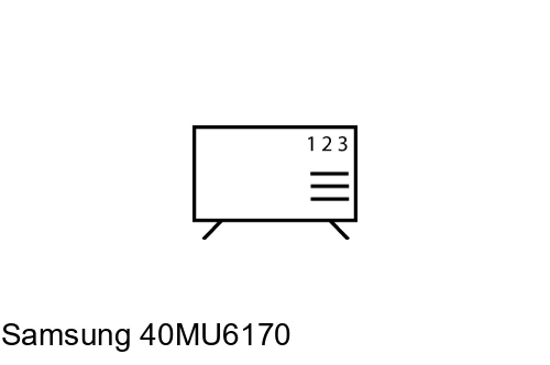 Organize channels in Samsung 40MU6170