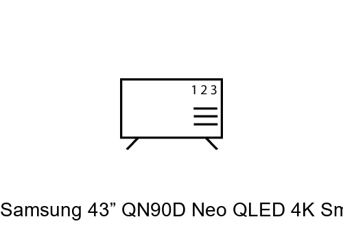 Ordenar canales en Samsung 43” QN90D Neo QLED 4K Smart TV (2024) and Galaxy Buds3 Pro (White)