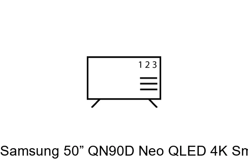 Ordenar canales en Samsung 50” QN90D Neo QLED 4K Smart TV (2024) and Galaxy Buds3 Pro (White)