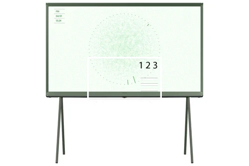 Ordenar canales en Samsung 55" The Serif LS01D QLED 4K HDR Smart TV in Ivy Green (2024)