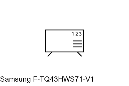 Trier les chaînes sur Samsung F-TQ43HWS71-V1