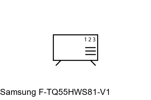 Organize channels in Samsung F-TQ55HWS81-V1
