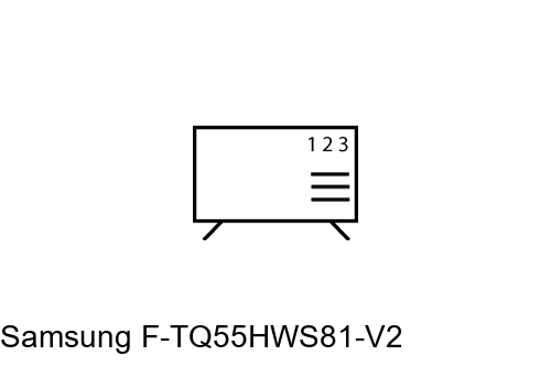 How to edit programmes on Samsung F-TQ55HWS81-V2