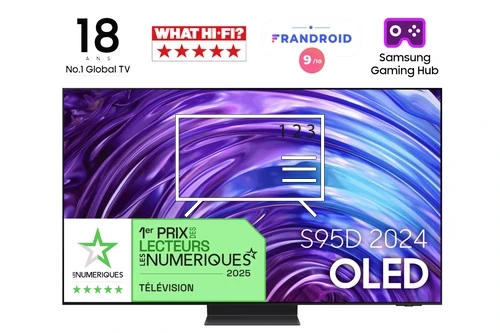 Organize channels in Samsung F-TQ55S95D-BF