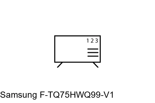 How to edit programmes on Samsung F-TQ75HWQ99-V1