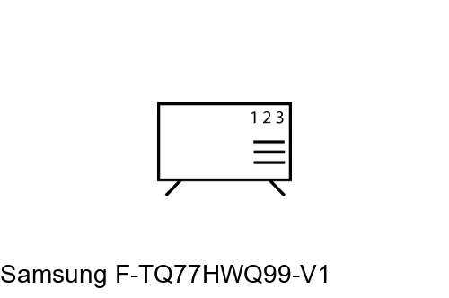 Cómo ordenar canales en Samsung F-TQ77HWQ99-V1