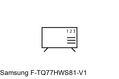 How to edit programmes on Samsung F-TQ77HWS81-V1