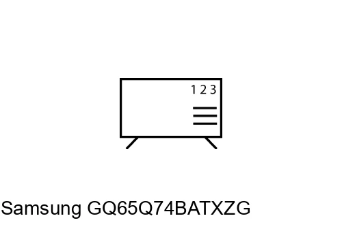 Trier les chaînes sur Samsung GQ65Q74BATXZG
