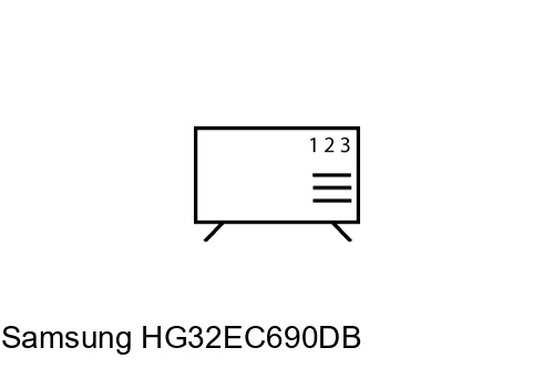 Ordenar canales en Samsung HG32EC690DB