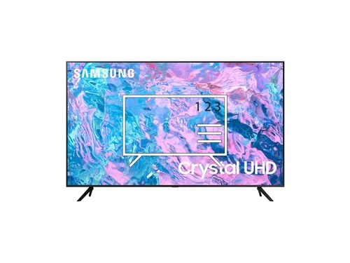 Organize channels in Samsung HG43CU700NFXZA