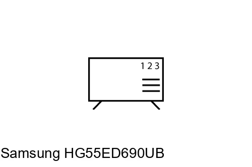 Ordenar canales en Samsung HG55ED690UB