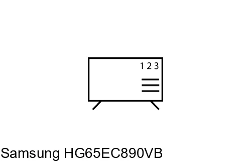 Organize channels in Samsung HG65EC890VB