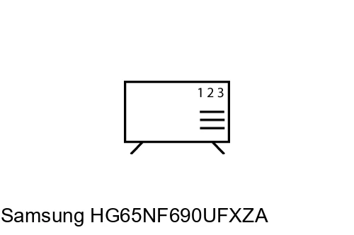 Ordenar canales en Samsung HG65NF690UFXZA