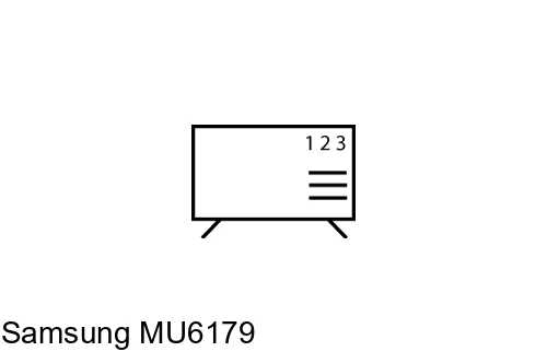 Organize channels in Samsung MU6179