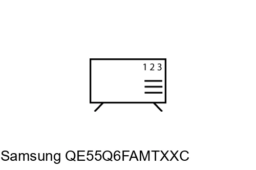 Cómo ordenar canales en Samsung QE55Q6FAMTXXC