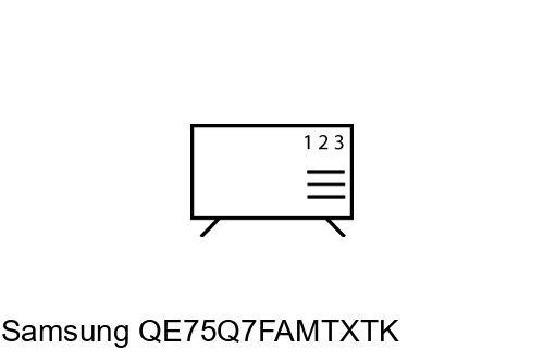 Organize channels in Samsung QE75Q7FAMTXTK