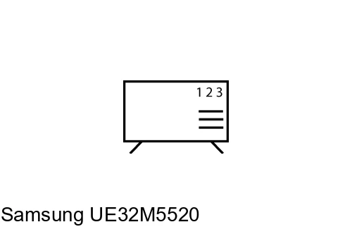 Organize channels in Samsung UE32M5520