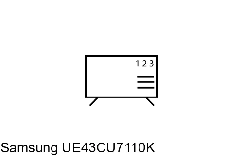 Organize channels in Samsung UE43CU7110K