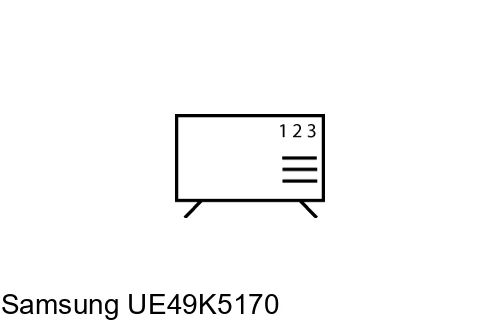 Organize channels in Samsung UE49K5170