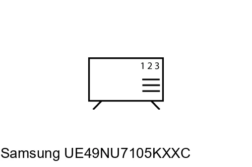 Ordenar canales en Samsung UE49NU7105KXXC