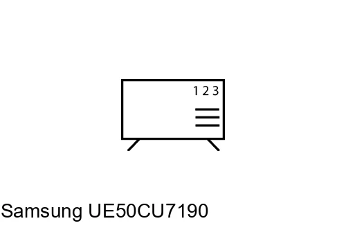 Organize channels in Samsung UE50CU7190