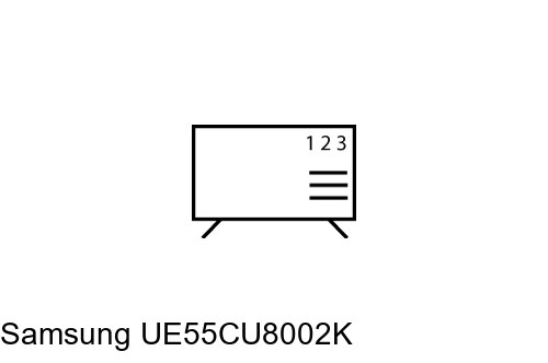 Ordenar canales en Samsung UE55CU8002K