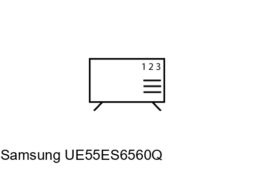 How to edit programmes on Samsung UE55ES6560Q