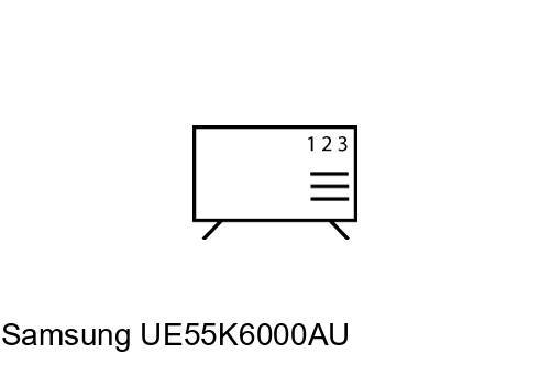 Organize channels in Samsung UE55K6000AU