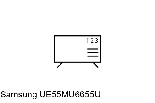 Ordenar canales en Samsung UE55MU6655U