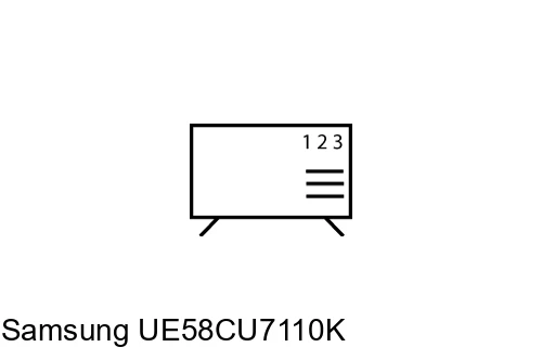 Ordenar canales en Samsung UE58CU7110K