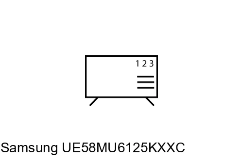 Organize channels in Samsung UE58MU6125KXXC