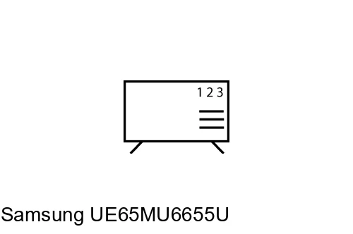 Organize channels in Samsung UE65MU6655U